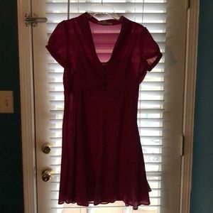 Pink polk a dot dress